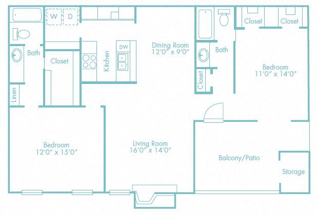 North Park 1027 floor plan